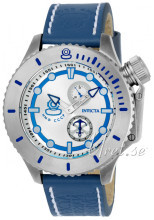 Invicta Russian Diver Sølvfarget/Lær Ø48 mm Invicta Russian Diver Sølvfarget/Lær Ø48 mm