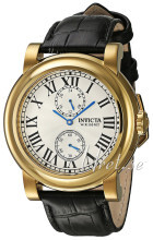 Invicta I-Force Hvit/Lær Ø46 mm Invicta I-Force Hvit/Lær Ø46 mm