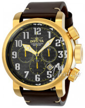 Invicta Aviator Sort/Lær Ø52 mm Invicta Aviator Sort/Lær Ø52 mm