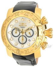 Invicta Lupah Sølvfarget/Lær Ø52 mm Invicta Lupah Sølvfarget/Lær Ø52 mm