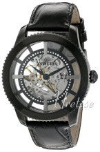 Invicta Vintage Skjelettkuttet/Lær Ø45 mm Invicta Vintage Skjelettkuttet/Lær Ø45 mm