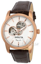 Invicta Sølvfarget/Lær Ø44 mm Invicta Sølvfarget/Lær Ø44 mm