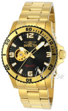 Invicta Sort/Gulltonet stål Ø43 mm Invicta Sort/Gulltonet stål Ø43 mm