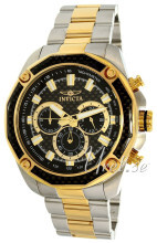 Invicta Aviator Sort/Gulltonet stål Ø49 mm Invicta Aviator Sort/Gulltonet stål Ø49 mm