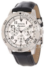 Invicta Signature II Sølvfarget/Lær Ø45 mm Invicta Signature II Sølvfarget/Lær Ø45 mm