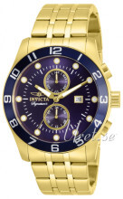 Invicta Signature II Blå/Gulltonet stål Ø45 mm Invicta Signature II Blå/Gulltonet stål Ø45 mm
