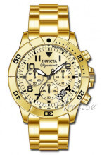 Invicta Signature II Champagnefarget/Gulltonet stål Ø45 mm Invicta Signature II Champagnefarget/Gulltonet stål Ø45 mm