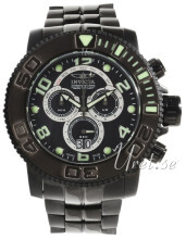 Invicta Sea Sort/Stål Ø58 mm Invicta Sea Sort/Stål Ø58 mm