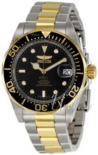 Invicta Pro Diver Sort/Stål Ø43 mm Invicta Pro Diver Sort/Stål Ø43 mm