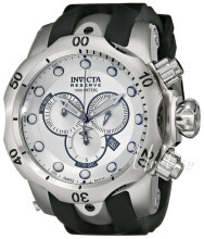 Invicta Reserve Sølvfarget/Gummi Ø52 mm Invicta Reserve Sølvfarget/Gummi Ø52 mm