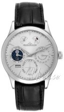 Jaeger LeCoultre Master Eight Days Perpetual Stainless Steel Søl Jaeger LeCoultre Master Eight Days Perpetual Stainless Steel Søl