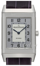 Jaeger LeCoultre Reverso Classique Stainless Steel Sølvfarget/Læ Jaeger LeCoultre Reverso Classique Stainless Steel Sølvfarget/Læ