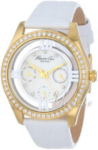 Kenneth Cole Ladies Leather Hvit/Lær Ø37 mm Kenneth Cole Ladies Leather Hvit/Lær Ø37 mm