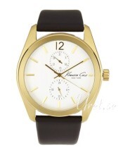 Kenneth Cole Mens Steel Sølvfarget/Lær Ø47 mm Kenneth Cole Mens Steel Sølvfarget/Lær Ø47 mm