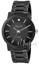 Kenneth Cole Mens Steel Sort/Stål Ø44 mm Kenneth Cole Mens Steel Sort/Stål Ø44 mm