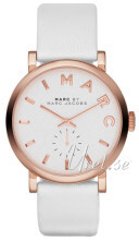 Marc by Marc Jacobs Baker Hvit/Lær Ø36 mm Marc by Marc Jacobs Baker Hvit/Lær Ø36 mm