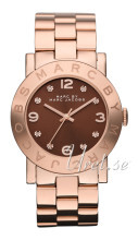 Marc by Marc Jacobs Amy Brun/Rose-gulltonet stål Ø36 mm Marc by Marc Jacobs Amy Brun/Rose-gulltonet stål Ø36 mm