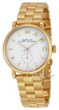 Marc by Marc Jacobs Baker Hvit/Gulltonet stål Ø36.5 mm Marc by Marc Jacobs Baker Hvit/Gulltonet stål Ø36.5 mm