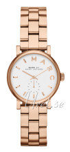 Marc by Marc Jacobs Baker Hvit/Rose-gulltonet stål Ø28 mm Marc by Marc Jacobs Baker Hvit/Rose-gulltonet stål Ø28 mm