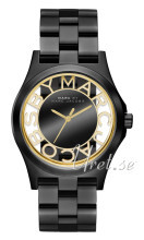 Marc by Marc Jacobs Henry Skeleton Sort/Stål Ø40 mm Marc by Marc Jacobs Henry Skeleton Sort/Stål Ø40 mm