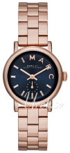 Marc by Marc Jacobs Baker Blå/Rose-gulltonet stål Ø28 mm Marc by Marc Jacobs Baker Blå/Rose-gulltonet stål Ø28 mm