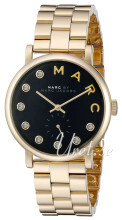 Marc by Marc Jacobs Baker Sort/Gulltonet stål Ø36 mm Marc by Marc Jacobs Baker Sort/Gulltonet stål Ø36 mm