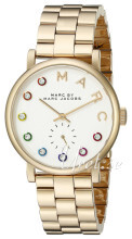 Marc by Marc Jacobs Baker Hvit/Gulltonet stål Ø36 mm Marc by Marc Jacobs Baker Hvit/Gulltonet stål Ø36 mm