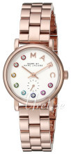 Marc by Marc Jacobs Baker Hvit/Rose-gulltonet stål Ø36 mm Marc by Marc Jacobs Baker Hvit/Rose-gulltonet stål Ø36 mm
