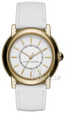 Marc by Marc Jacobs Dress Hvit/Lær Ø34 mm Marc by Marc Jacobs Dress Hvit/Lær Ø34 mm