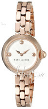Marc by Marc Jacobs Dress Hvit/Rose-gulltonet stål Ø27 mm Marc by Marc Jacobs Dress Hvit/Rose-gulltonet stål Ø27 mm
