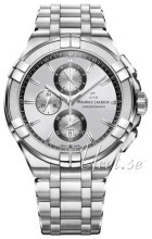Maurice Lacroix Aikon Quartz Chronograph Sølvfarget/Stål Ø44 mm Maurice Lacroix Aikon Quartz Chronograph Sølvfarget/Stål Ø44 mm