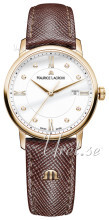 Maurice Lacroix Eliros Date Ladies Hvit/Lær Ø30 mm Maurice Lacroix Eliros Date Ladies Hvit/Lær Ø30 mm
