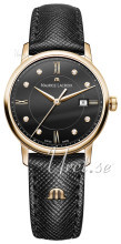 Maurice Lacroix Eliros Date Ladies Sort/Lær Ø30 mm Maurice Lacroix Eliros Date Ladies Sort/Lær Ø30 mm