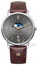 Maurice Lacroix Eliros Moonphase Grå/Lær Ø40 mm Maurice Lacroix Eliros Moonphase Grå/Lær Ø40 mm