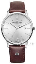 Maurice Lacroix Eliros Date Sølvfarget/Lær Ø40 mm Maurice Lacroix Eliros Date Sølvfarget/Lær Ø40 mm