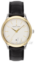 Maurice Lacroix Les Classiques Date Sølvfarget/Lær Ø38 mm Maurice Lacroix Les Classiques Date Sølvfarget/Lær Ø38 mm