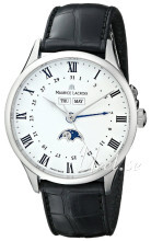 Maurice Lacroix Masterpiece Hvit/Lær Ø40 mm Maurice Lacroix Masterpiece Hvit/Lær Ø40 mm