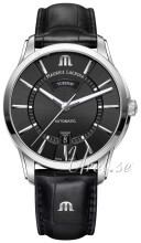 Maurice Lacroix Pontos Sort/Lær Ø41 mm Maurice Lacroix Pontos Sort/Lær Ø41 mm