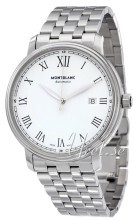 Montblanc Tradition Hvit/Stål Ø40 mm Montblanc Tradition Hvit/Stål Ø40 mm