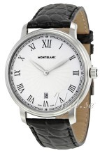 Montblanc Tradition Hvit/Lær Ø40 mm Montblanc Tradition Hvit/Lær Ø40 mm