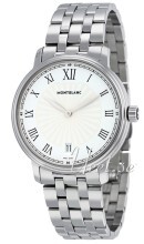 Montblanc Tradition Hvit/Stål Ø36 mm Montblanc Tradition Hvit/Stål Ø36 mm
