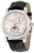 Montblanc Star Sølvfarget/Lær Ø42 mm Montblanc Star Sølvfarget/Lær Ø42 mm