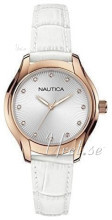 Nautica Dress Sølvfarget/Lær Ø44 mm Nautica Dress Sølvfarget/Lær Ø44 mm