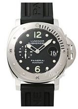 Panerai Contemporary Luminor Submersible Sort/Gummi Ø44 mm Panerai Contemporary Luminor Submersible Sort/Gummi Ø44 mm