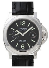 Panerai Contemporary Luminor Marina Automatic Sort/Lær Ø44 mm Panerai Contemporary Luminor Marina Automatic Sort/Lær Ø44 mm