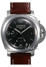Panerai Contemporary Luminor 1950 10 Days GMT Sort/Lær Ø44 mm Panerai Contemporary Luminor 1950 10 Days GMT Sort/Lær Ø44 mm