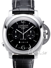 Panerai Special Luminor 8 Days GMT Chrono Monopulsante Sort/Lær Panerai Special Luminor 8 Days GMT Chrono Monopulsante Sort/Lær
