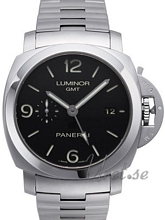 Panerai Contemporary Luminor 1950 3 Days GMT Automatic Sort/Stål Panerai Contemporary Luminor 1950 3 Days GMT Automatic Sort/Stål