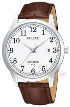 Pulsar Hvit/Lær Ø41 mm Pulsar Hvit/Lær Ø41 mm