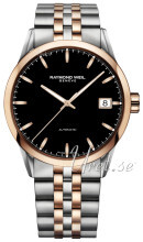 Raymond Weil Freelancer Sort/Rose-gulltonet stål Ø42.5 mm Raymond Weil Freelancer Sort/Rose-gulltonet stål Ø42.5 mm